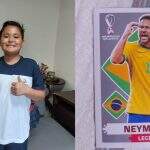 Garoto de 10 anos encontra figurinha rara do Neymar em Campo Grande: ‘prefiro ficar com ela’