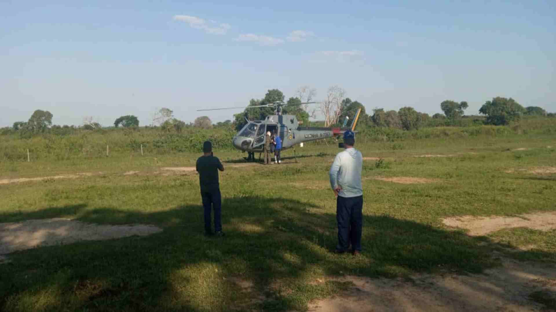 Turista é resgatado de helicóptero no Pantanal após pular em piscina e bater a cabeça