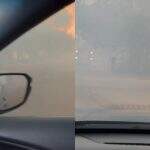 VÍDEO: Fumaça de incêndio no Nova Campo Grande atrapalha visibilidade de motoristas