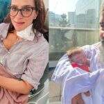 Filha de Juliano Cazarré sai do hospital e vai para casa pela primeira vez após nascer com anomalia