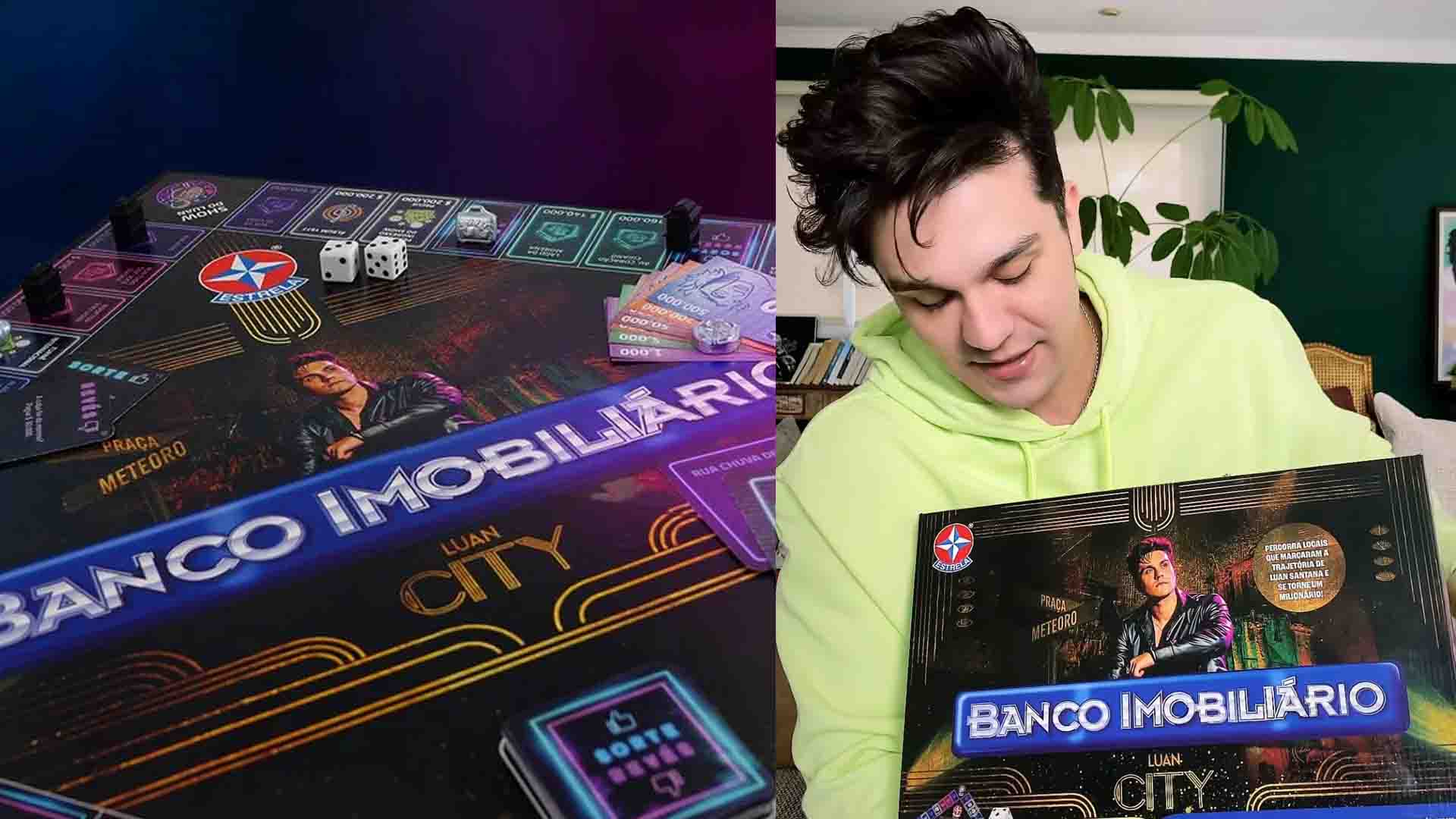Luan Santana ganha versão exclusiva do Banco Imobiliário e jogador pode comprar 'Lago da Morena'