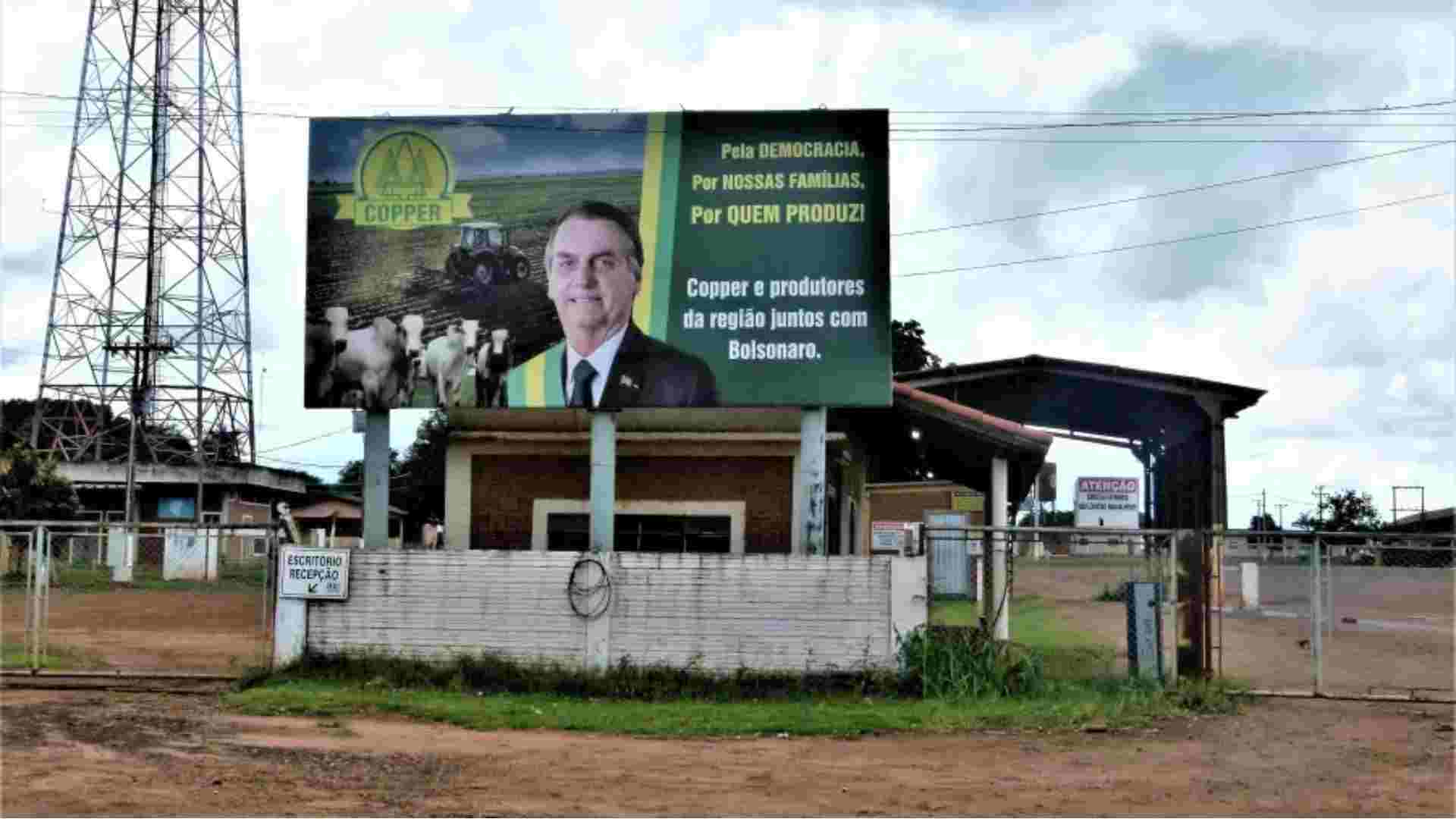 TSE multa cooperativa de MS por propaganda antecipada em outdoor pró-Bolsonaro
