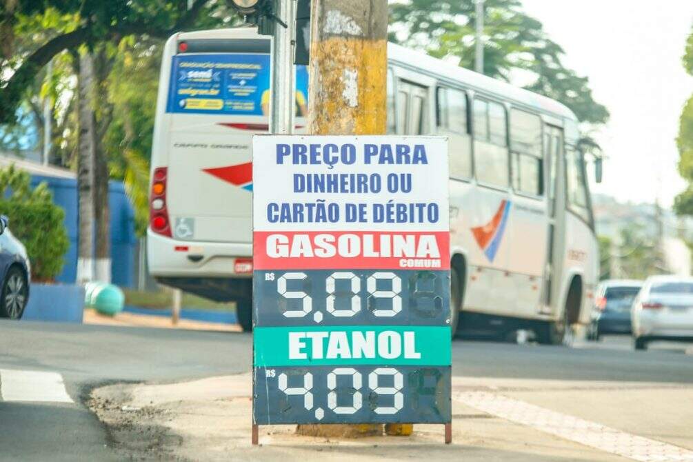 Preço da gasolina se mantém em R$ 5,09 em Campo Grande em meio à expectativa de queda
