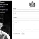 The Royal Family disponibiza formulário online para que os súditos possam enviar condolências à família real 