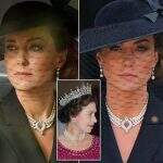 Para homenajear a rainha no funeral , Kate usa jóias que eram da mãe de Elizabeth II 