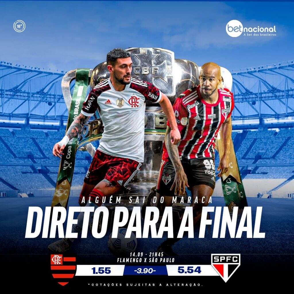 Live da Lance! Betting com dicas de apostas para a final da Copa do Brasil  entre São Paulo x Flamengo