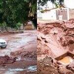 Carro fica preso na lama por três horas no Nova Lima: ‘Situação está terrível’