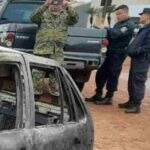 Polícia paraguaia encontra carro com placas de SP carbonizado perto de MS