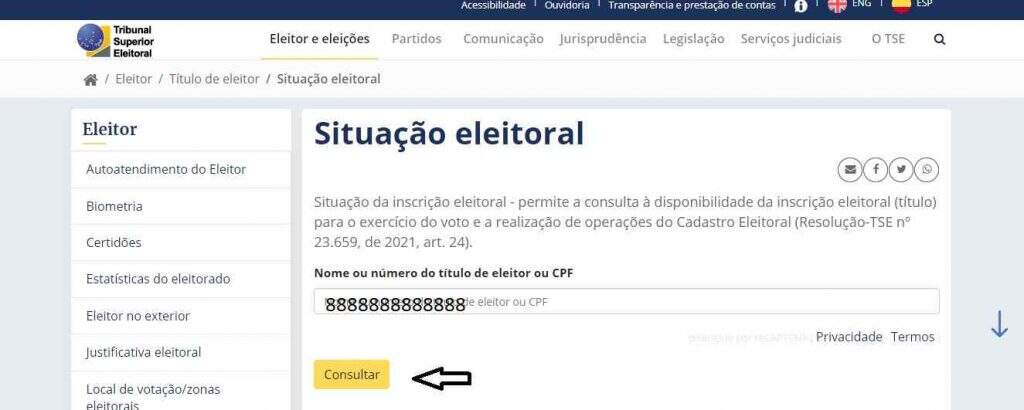 Situação eleitoral