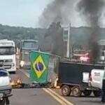Mato Grosso do Sul tem 11 trechos de rodovias bloqueadas por caminhoneiros