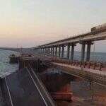 Explosão destrói parte de ponte de Kerch que liga Crimeia à Rússia