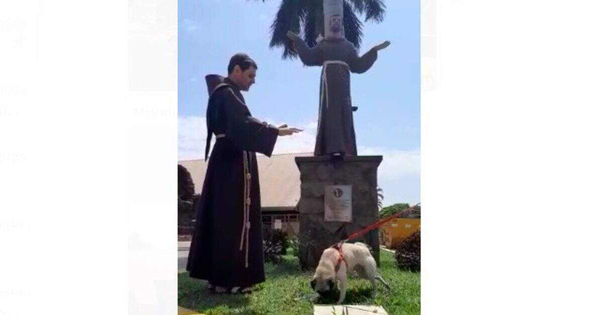 Sob proteção de São Francisco, pets recebem benção em paróquia de Campo Grande