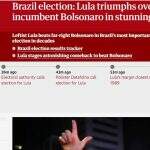 ‘Voto a voto’: imprensa internacional repercute eleição de Lula à presidência do Brasil