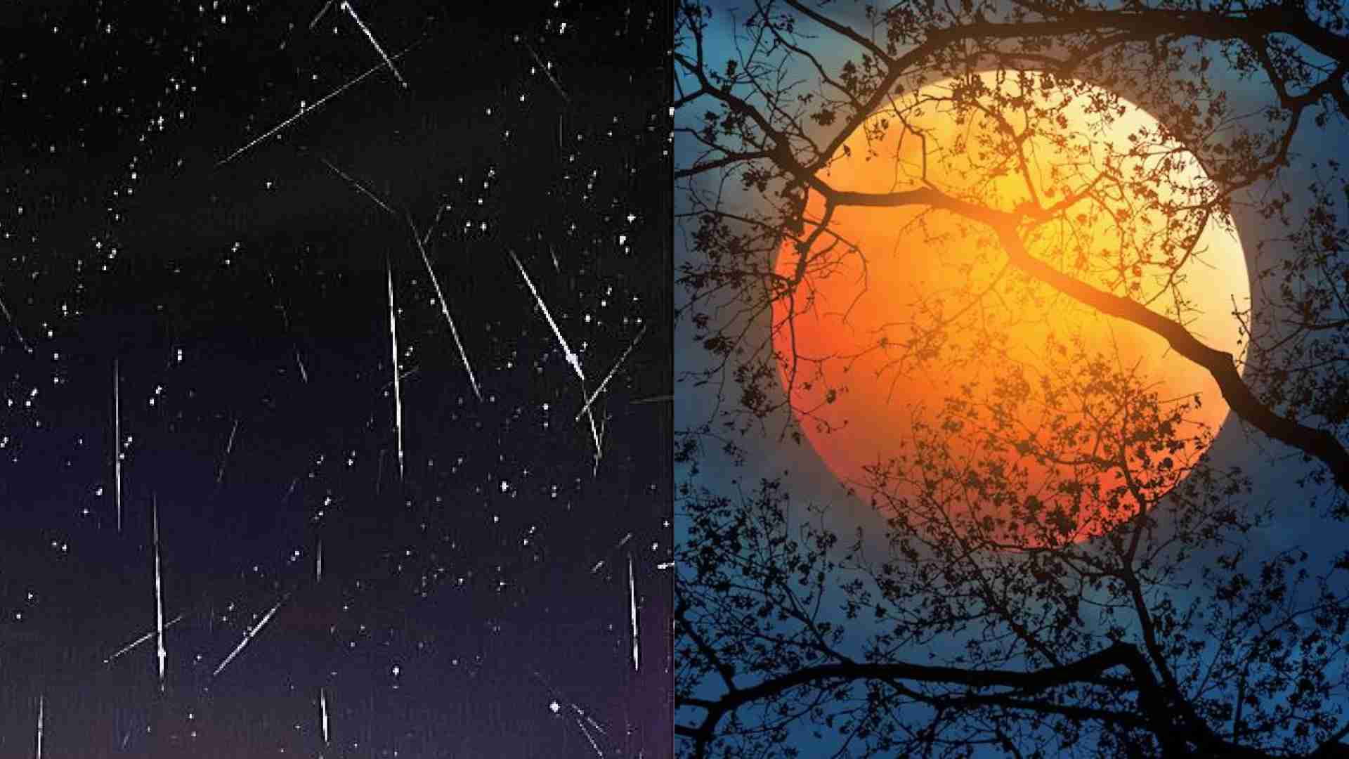 Chuva de meteoros e Lua do Caçador poderão ser vistas no céu de MS neste fim de semana