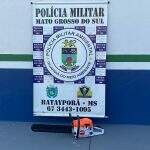 Polícia ambiental apreende motosserra ilegal e autua dono em Batayporã
