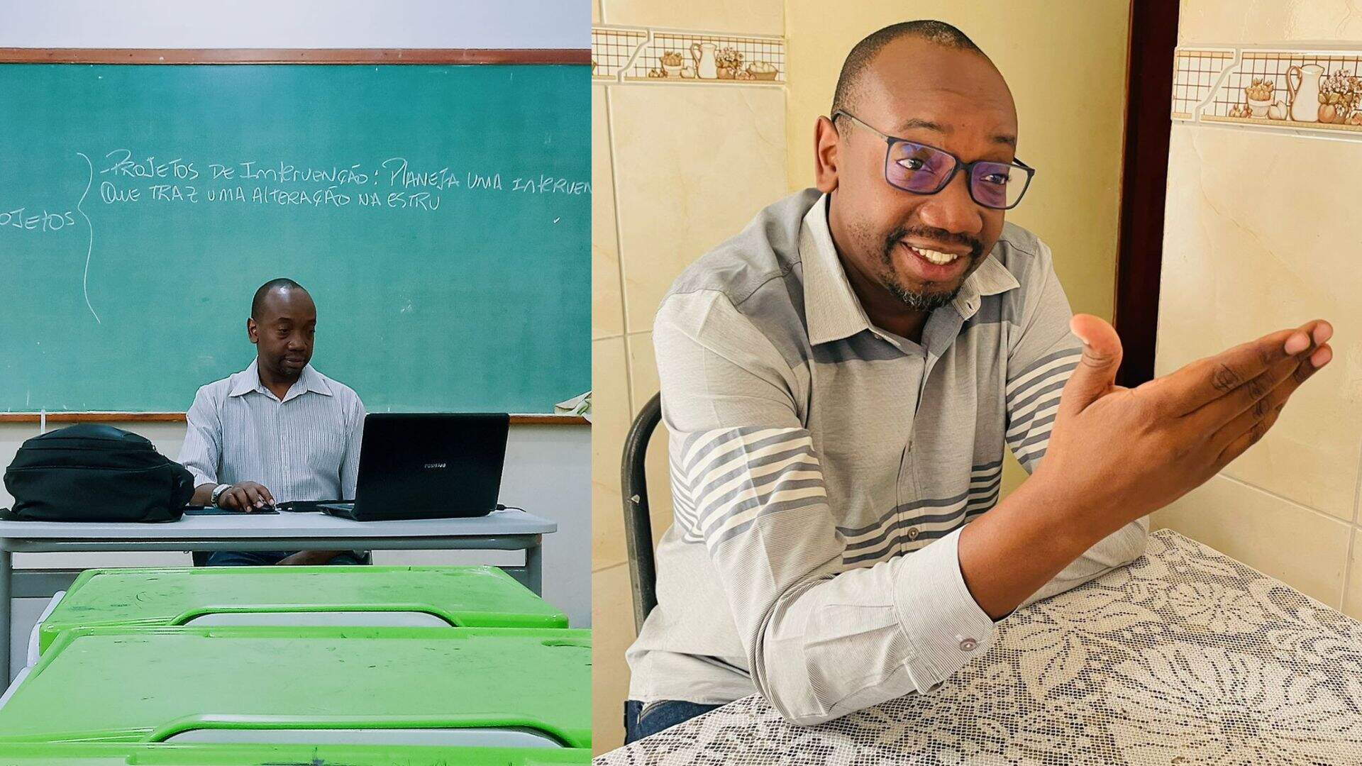 Após 28 anos, professor volta para dar aulas na mesma escola onde estudou: ‘Turbilhão de emoções’