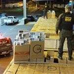 Contrabandistas abandonam carreta em MS com carga de cigarro avaliada em R$ 4 milhões