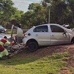 Militar do Exército morre ao colidir de frente carro com carreta entre Coxim e Rio Verde