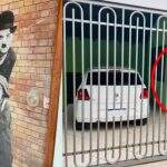 Na porta, Charles Chaplin e garoto chamam atenção em Campo Grande: ‘Estratégia’