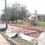 Cena de guerra: Tempestade atinge metade das casas de Caracol, que vai decretar emergência