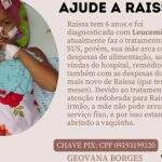 Mãe cuida da filha de seis anos que faz tratamento contra leucemia e precisa de doações