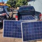 Polícia indicia 3 por furto qualificado e recupera placas solares avaliadas em R$ 40 mil