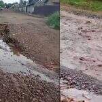 VÍDEO: ‘Toda vez que chove desce um rio na minha rua’, diz moradora do Lageado
