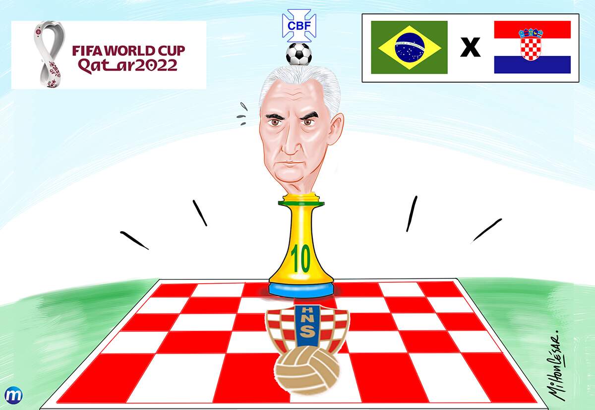 No 'jogo de xadrez' com a Croácia, o técnico da seleção brasileira, Tite, é o Rei.