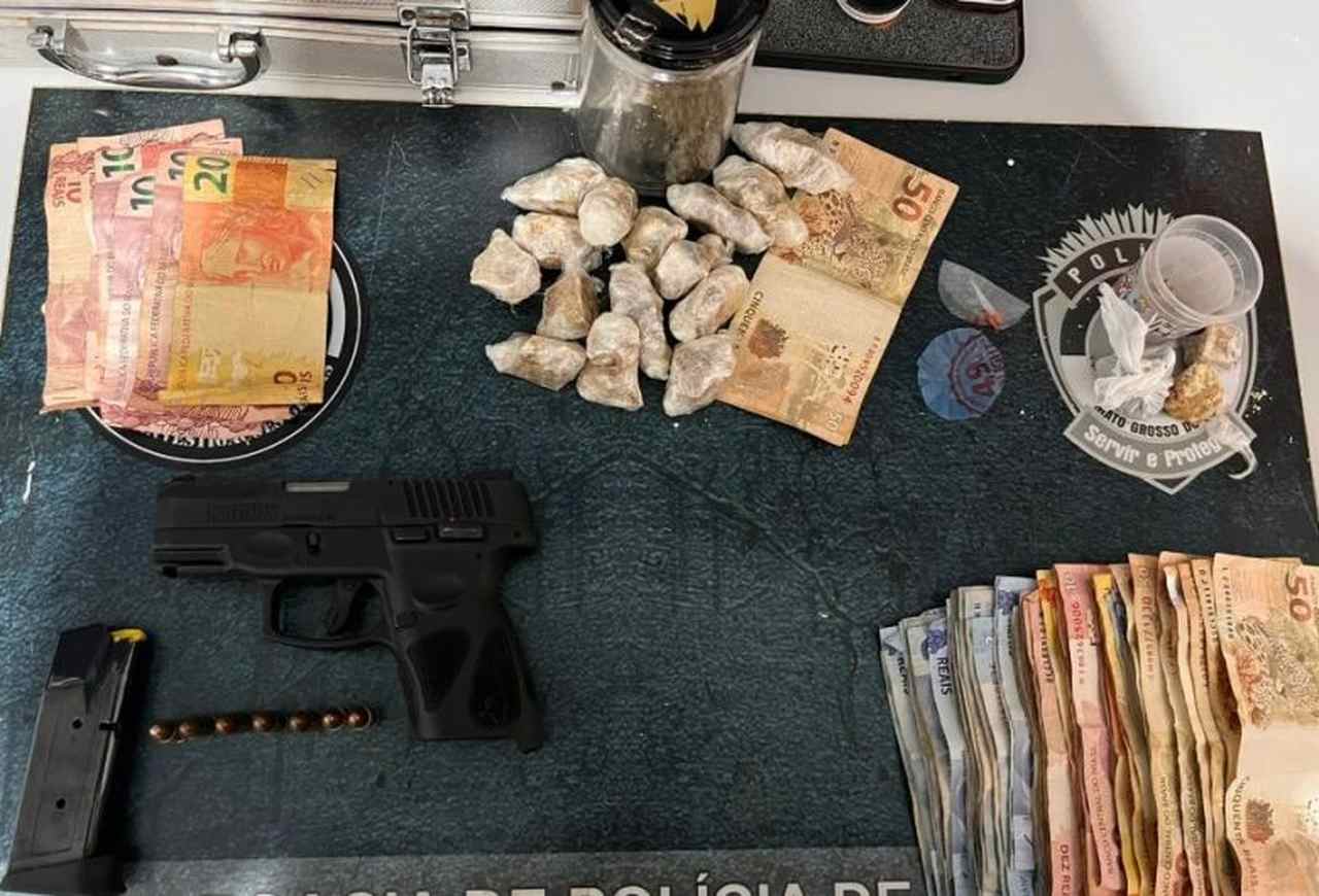 Operação contra tráfico de drogas em Maracaju prende trio armado