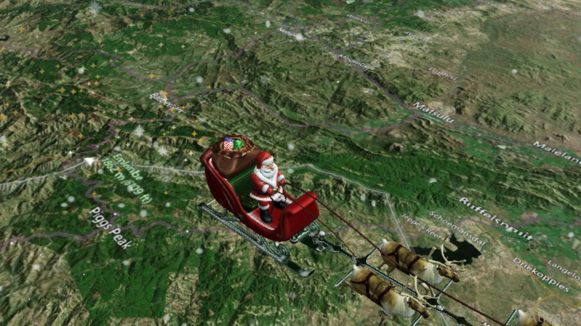 Acompanhe o trenó do Papai Noel em tempo real pelo Google