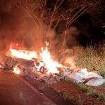 Carro carregado de droga fica completamente destruído em incêndio na BR-376