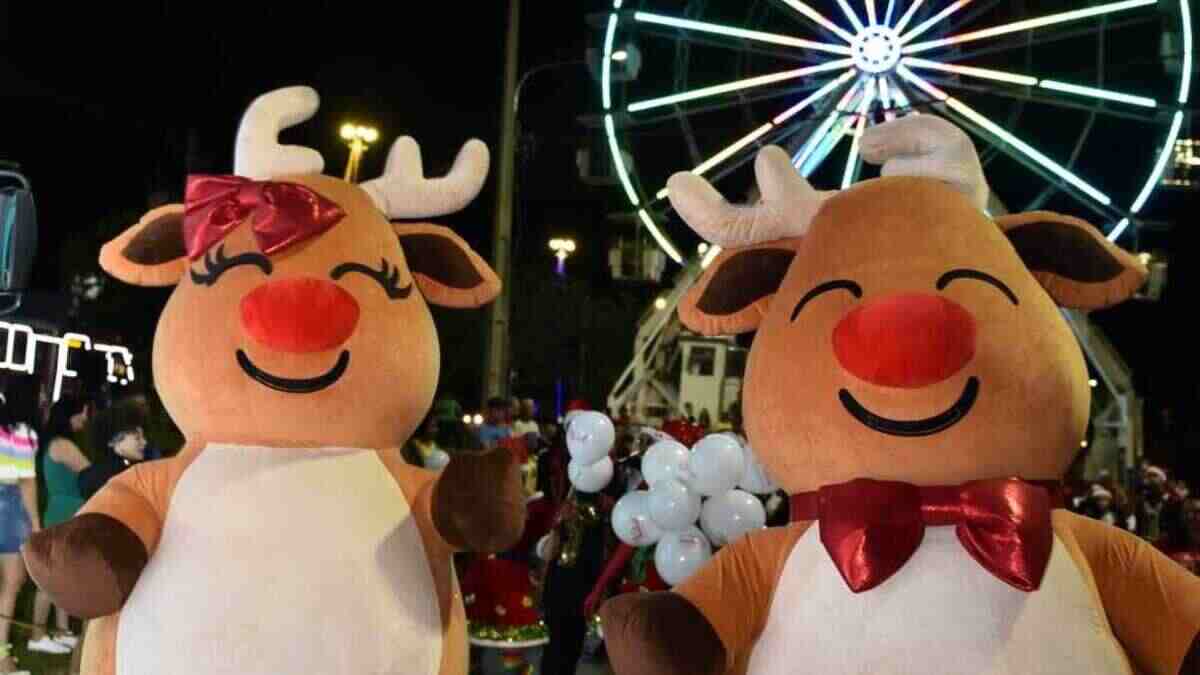 VÍDEO: Casamento das renas anima visitantes da Cidade do Natal