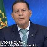 Em tom conciliatório, Mourão critica discurso golpista e exalta democracia