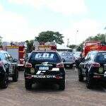Segurança de Mato Grosso do Sul recebe 167 novas viaturas e um helicóptero