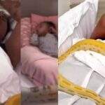 VÍDEO: Mirella Santos joga cobra em MC Loma enquanto funkeira dorme ao lado da filha bebê