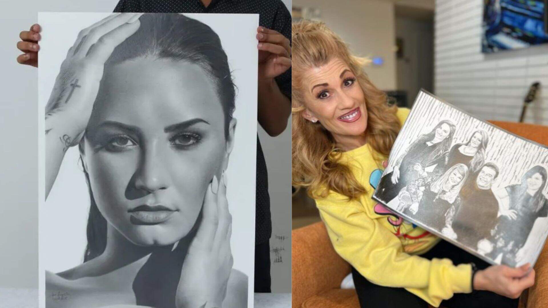 Mãe de Demi Lovato encomendou obra de artista de MS: ‘já tinham oferecido o valor de um carro’