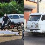 VÍDEO: Motociclista morre após caminhão fazer conversão proibida na avenida Ceará