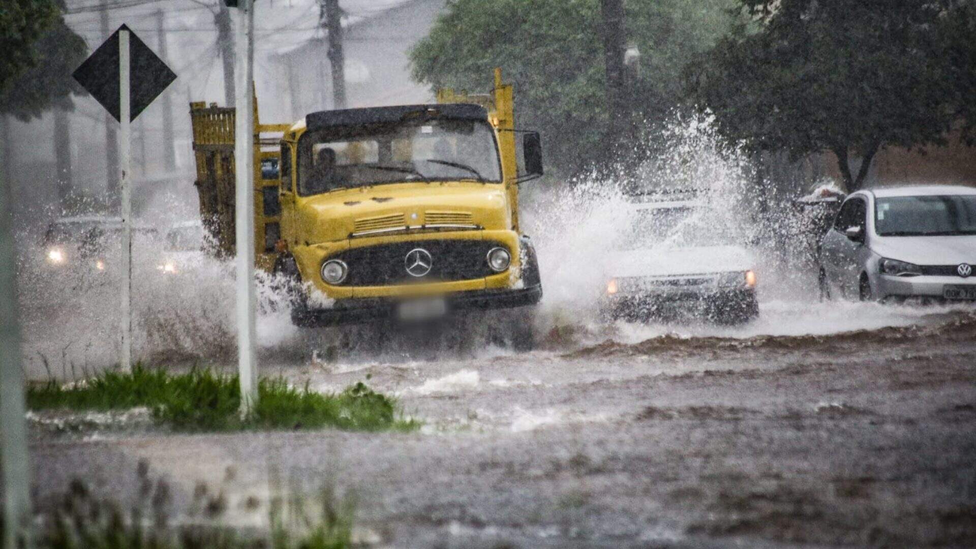 Campo Grande registrou 92,6 milímetros de chuva até às 10h30