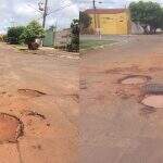 Problema crônico: buracos ‘tomam conta’ de ruas do Bairro Santo Antônio