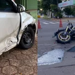 Motociclista segue internado 22 dias depois de acidente que quebrou moto ao meio