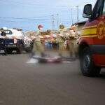 Criança morre atropelada por caminhão quando andava de bicicleta em Campo Grande