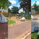 Sacos de lixo gigantes espalhados pelas ruas revoltam moradores de Sidrolândia