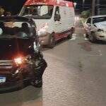 VÍDEO: Mulher fica ferida em acidente entre dois carros na Avenida Duque de Caxias