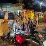 Acidente entre carro e moto deixa adolescente de 15 anos ferida