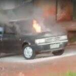 VÍDEO: Carro pegou fogo próximo a carreta com GLP que tombou na Duque de Caxias