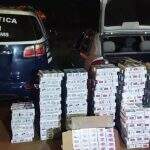 480 pacotes de cigarros contrabandeados são apreendidos durante abordagem
