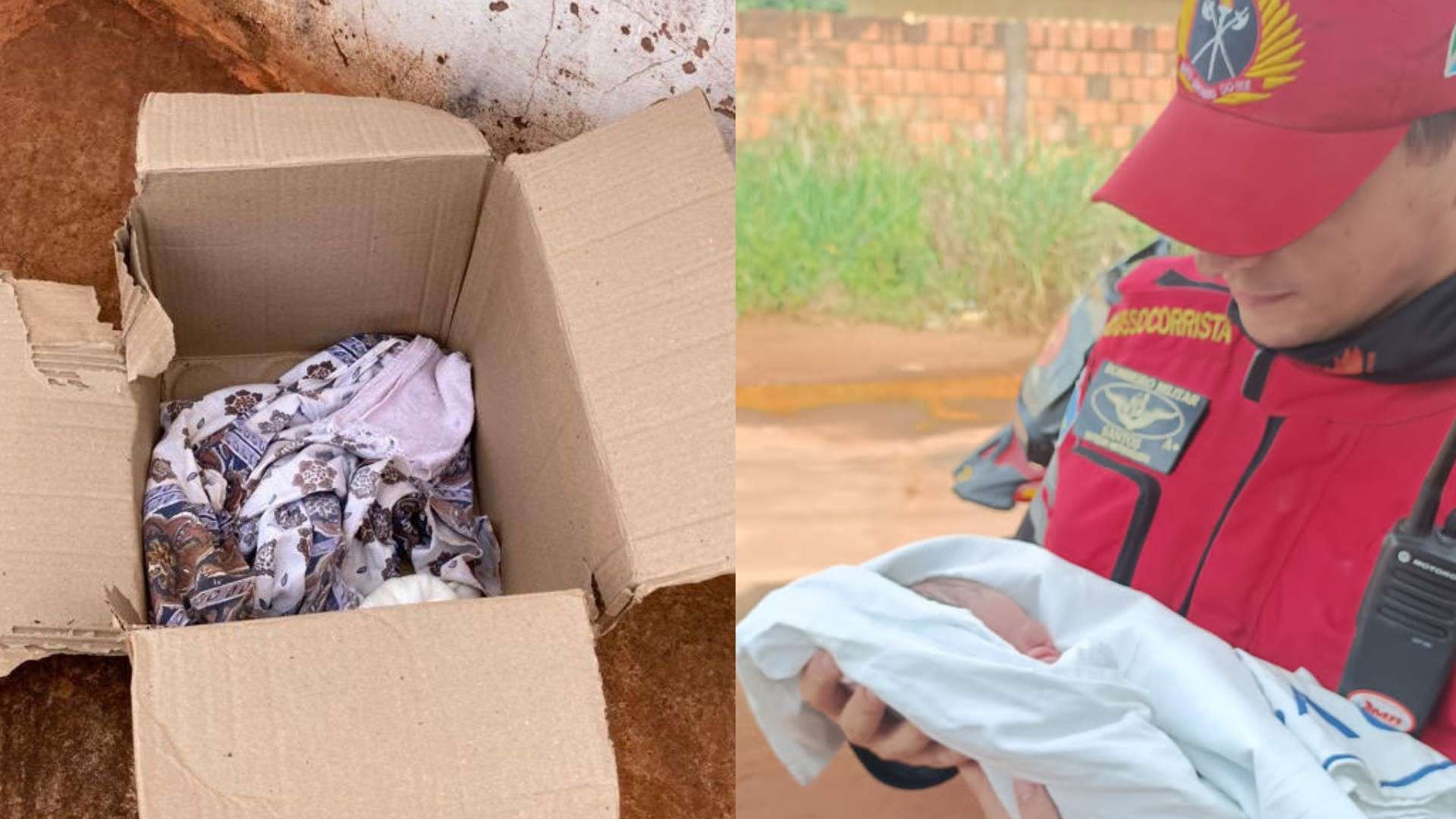 Recém-nascido é encontrado vivo dentro de caixa de papelão em calçada de Campo Grande