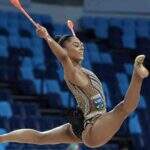 Bárbara Domingos faz história e é campeã na Copa do Mundo de ginástica rítmica na fita