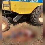 Trabalhador cai de colheitadeira em Caarapó e é internado com ferimentos na cabeça