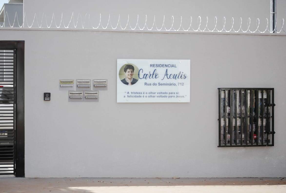 Entrada do residencial no Jardim Seminário, em Campo Grande. Foto: Nathalia Alcântara/Jornal Midiamax